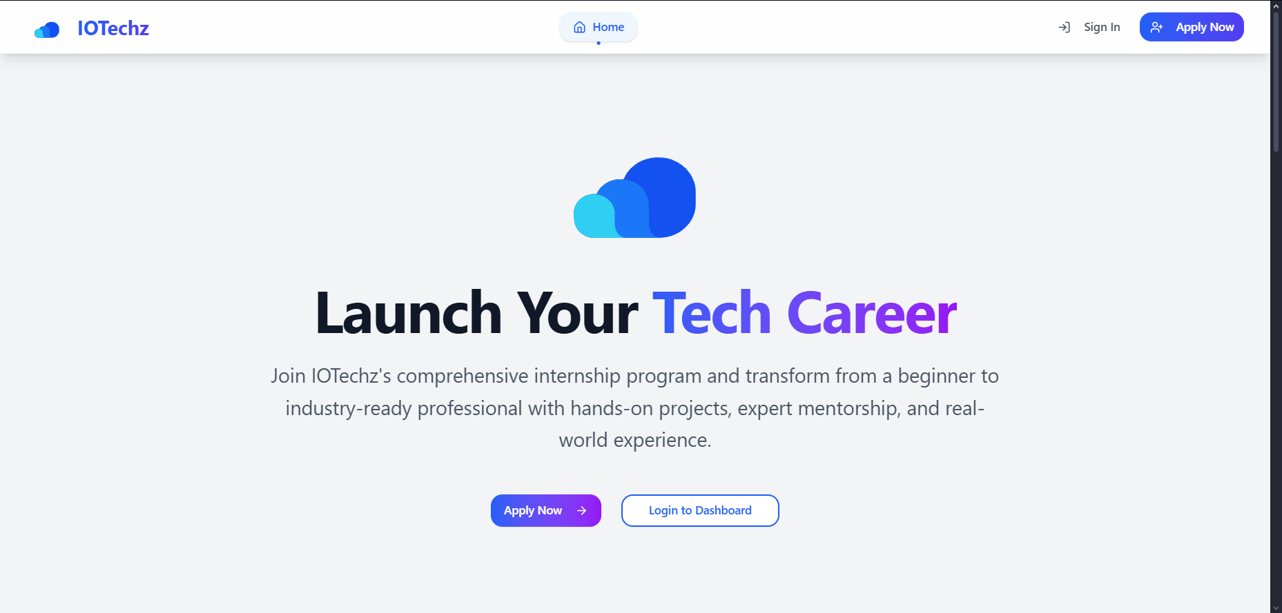 Internship LMS preview
