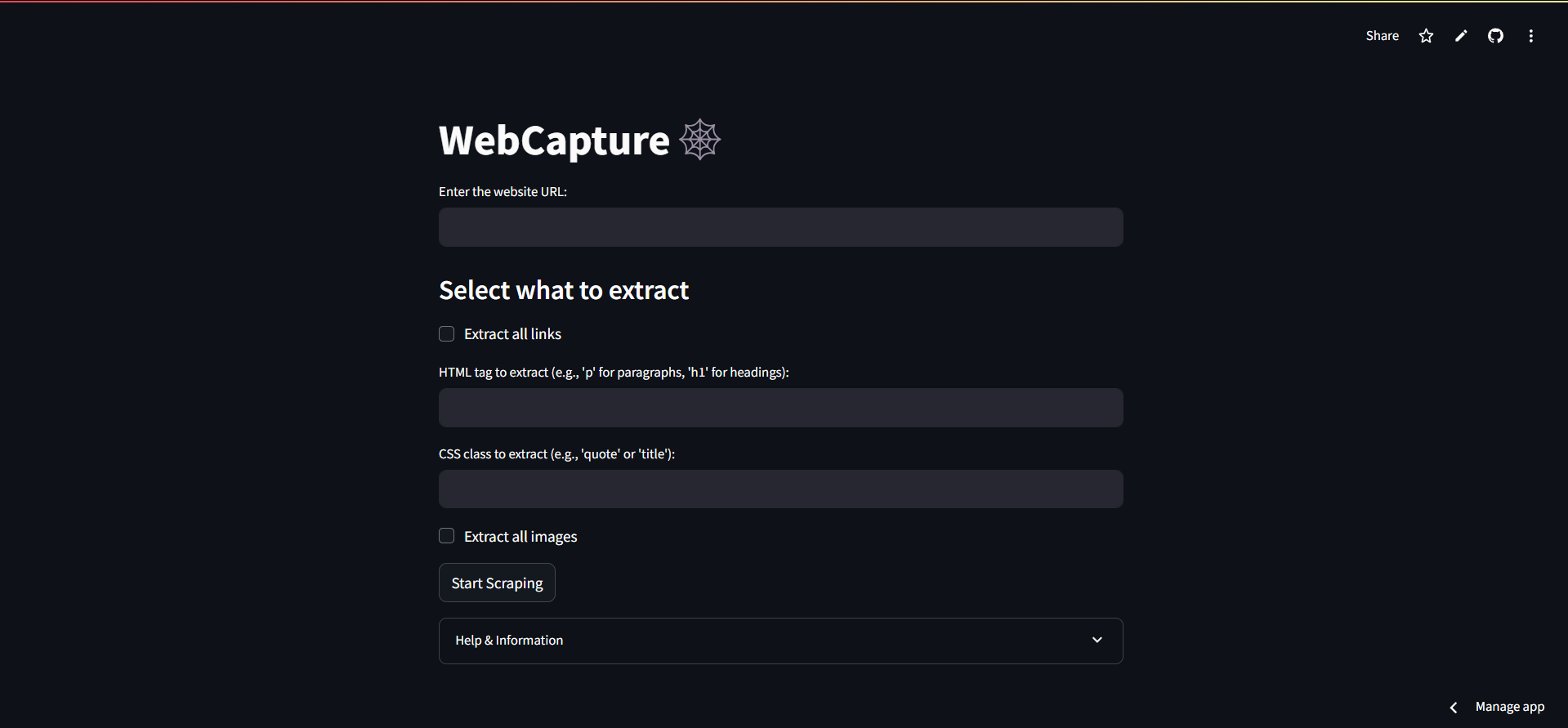 WebCapture preview